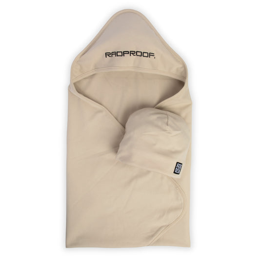 Organic Cotton EMF Shielding Baby Blanket & Baby Beanie Bundle
